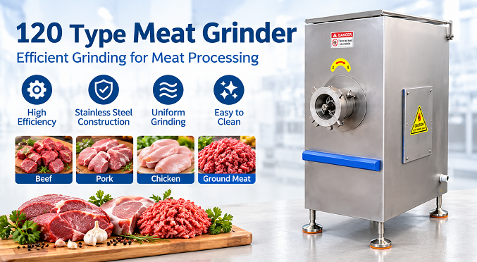 120 Type Meat Grinder | Industrial Meat Grinder for Meat Processing