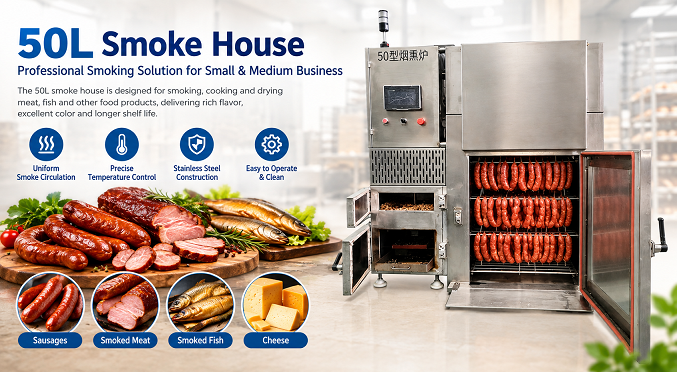 50L Smokehouse for Sausage, Meat & Fish | Commercial Smoking Machine