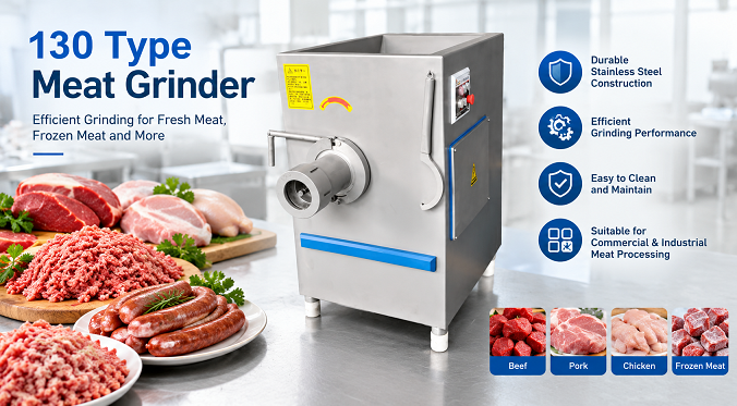 130 Type Commercial Meat Grinder | Meat Processing Machine