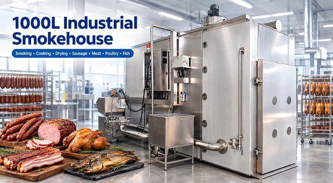 1000L Industrial Smokehouse | Commercial Meat & Sausage Smoker