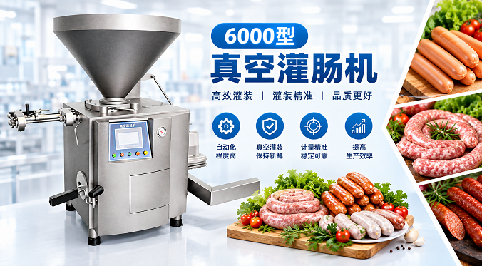 6000L真空叶片灌装机 | 工业香肠真空灌装设备