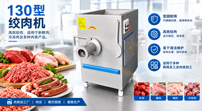 130型绞肉机｜商用肉类加工设备.