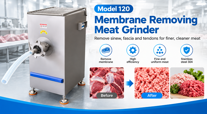 Model 120 Sinew Removal Meat Grinder | Meat Mincer & Deboning Grinder
