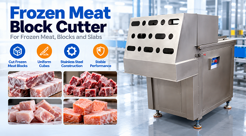 Frozen Meat Block Cutter for Industrial Meat Processing