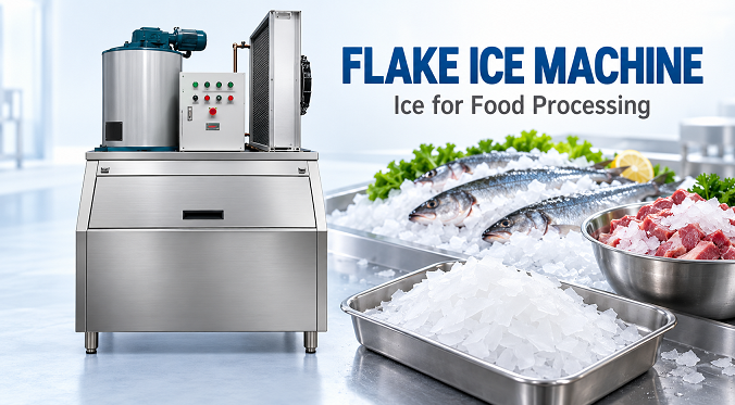 Industrial Flake Ice Machine for Food Processing | 300–8,000 kg/Day